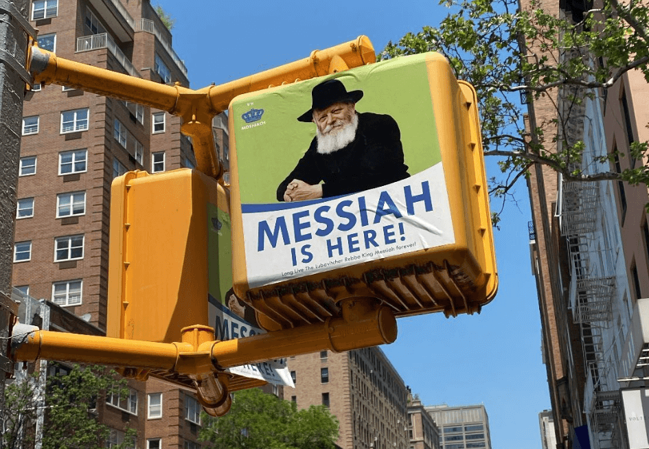 The Rabbi on New York’s Stop Signs: How a Brooklyn Religious Leader Became a Global Political Symbol